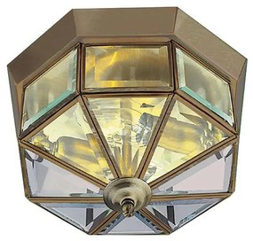 Searchlight 8235AB - Mennyezeti lámpa FLUSH 2xE14/60W/230V réz