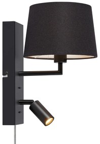 Fekete LED fali lámpa (hosszúság 28,5 cm) Como – Markslöjd