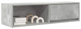 betonszürke szerelt fa TV-szekrény 100x31x25,5cm