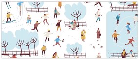 Kép - Boldog telet (120x50 cm)
