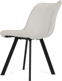 Jídelní židle, béžová, látka, HC-V3068 CRM2