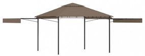 tópszínű pavilon dupla kibővített tetővel 3x3x2,75 m 180 g/m²