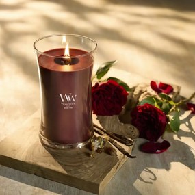WoodWick Illatosító gyertya nagy vázában RougeOud, 609 g