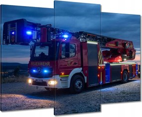 Vászonkép 90x70 Tűzoltóautó a jelzőlámpán