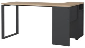 Íróasztal tölgyfa dekoros asztallappal 100x150 cm Sign – Tvilum