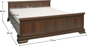 Ágy 160x200, samoa king, KORA