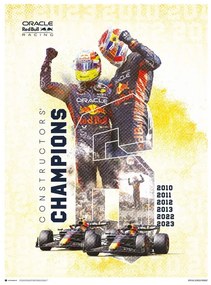 Oracle Red Bull Racing - F1 World Constructors' Champions 2023 Festmény reprodukció, (60 x 80 cm)