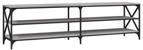 szürke sonoma színű szerelt fa TV-szekrény 180 x 40 x 50 cm