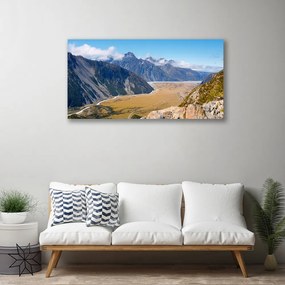 Vászonkép Mountain Valley Landscape 140x70 cm
