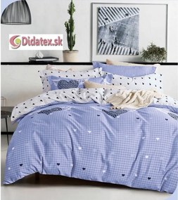 SZÍVEK KÉK fotó ágynemű 140x200 cm 3 szett csomag Ágynemű mérete: 140x200 cm, A csomag tartalma: 3 Készletcsomagolás