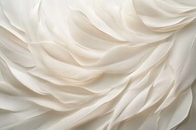 Fotótapéta Flizelina Természet Krém Tollak Pehely Boho Makro 416x254 ragasztó