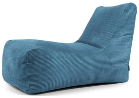 Kék kordbársony babzsákfotel Lounge – SLOWDOWN