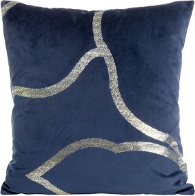 Dekoratív párnahuzat BLINK-40 45x45 sötétkék
