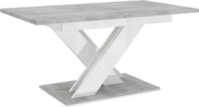 Maasix SWTG magasfényű 6-8 személyes bővíthető étkezőasztal Beton