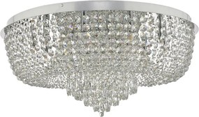 DAR LIGHTING EIT4808 EITAN Kristály Mennyezeti Lámpa Csiszolt Króm G9 IP20