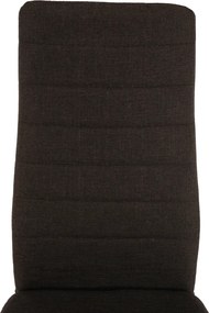 Szék, sötétbarna szövet/bükk, COLETA NOVA