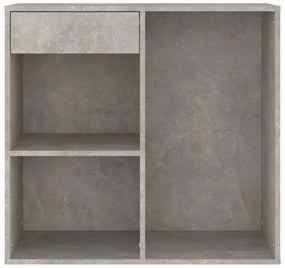 betonszürke szerelt fa pipereszekrény 80 x 40 x 75 cm