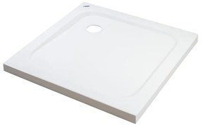Coria 80x80x 5 cm szögletes, akril zuhanytálca szifonnal