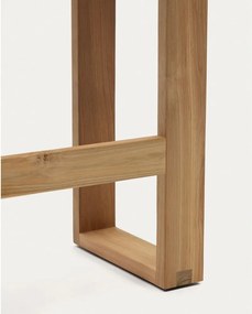 Natúr színű tömörfa kerti pad Canadell – Kave Home