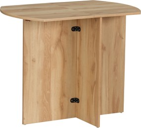HOMCOM Étkezőasztal, Összecsukható Helytakarékos Konyhai és Nappali Asztal 90x60x74cm, Tölgy | Aosom
