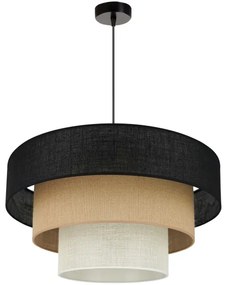 Brilagi - ASPEN LUNETA lógó 1xE27/15W/230V, 60 cm, fekete/beige/krém