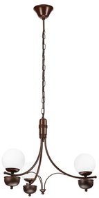 Brilagi - LED Csillár láncon COTTAGE 3xG9/40W/230V tölgy/fehér