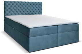 Franciaágy Boxspring 160 cm Orimis (kék). Akció -16%. 1033240