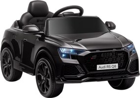HOMCOM Gyerek Elektromos Autó 3 Éves Kortól, Licencált Audi RS Q8, 6V Akkumulátor, 2 Motor, Távirányító, Zene, MP3, Duda és Fények, Max Sebesség 3 km/