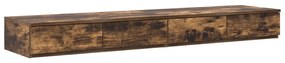 Füstölt tölgy ágytároló 150x36,5x16,5 cm Mérnöki fa