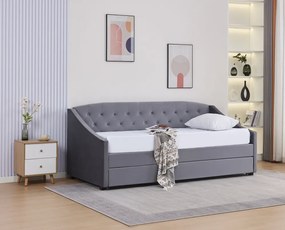 Kihúzható ágy, szürke, ALODA