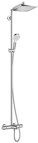Hansgrohe Crometta E fali zuhanyrendszer termosztatikus keverővel krómozott 27298000