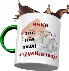 Zöld Bögre Anna Barátnőknek Ajándék Nyomtatott Fotóval