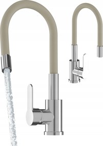 Flexibilis Konyhai Csaptelep Bézs Kifolyócső Csaptelep Mosogatóhoz Grado