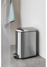 Ezüstszínű rozsdamentes acél pedálos szemetes 10 l Wather – Mette Ditmer Denmark