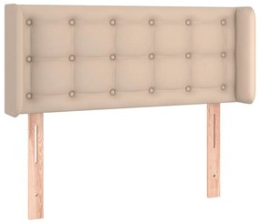 cappuccino műbőr szárnyas fejtámla 83x16x78/88 cm