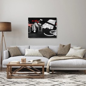 A mágus felszerelésének képe (üvegen) (70x50 cm)