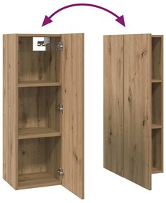 TV szekrény garnitúra 10 pcs kézműves tölgy 30.5 x 30 x 90 cm