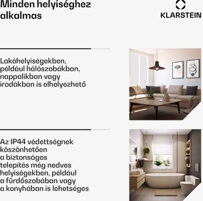 Klarstein Wondersky infravörös panel | 360 W | 4 - 8 m² | Minimalista dizájn | 60 cm x 60 cm