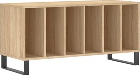 vidaXL sonoma tölgy színű szerelt fa hanglemezszekrény 100x38x48 cm