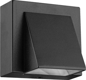 PREZENT 31314 NAUTIC Modern Kültéri Fali Lámpa Fekete, Átlátszó LED IP44