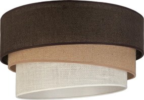 Brilagi - Mennyezeti lámpatest TRIO 3xE27/60W/230V Ø 60 cm barna/bézs/fehér