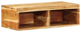 tömör akácfa falra szerelhető TV-szekrény 60x30x19 cm