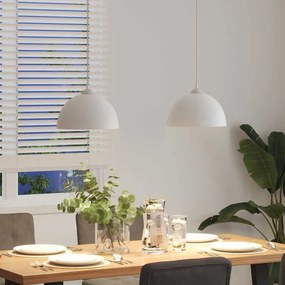 függőlámpák 2 db Állítható magasságú E27 fehér Ø 30 cm Fém