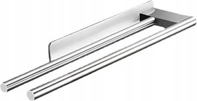 Törölközőtartó Fúrás Nélkül, Dupla Kétkaros Törölközőtartó