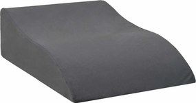 vidaXL Lábpárna Szürke 68 x 40 x 18 cm PU hab