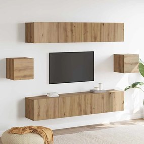 TV szekrény garnitúra 6 pcs Mesteri régi 80 x 30 x 30 cm