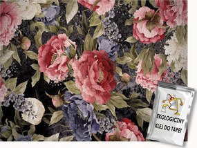 Fotótapéta Flizelina Természet Virágok Nagy bazsarózsa kompozíció 200x140 ragasztó