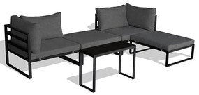 Kerti Garnitúra, Fém + Szövet, Szürke. AZ-L1761 GREY