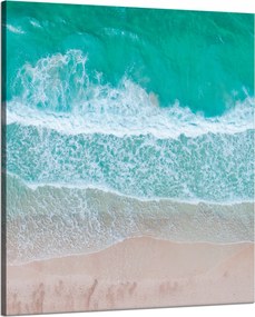 Vászonkép Tenger Hullámok Víz Tengerpart 80x100 cm Ideális ajándék