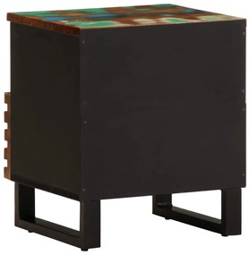 vidaXL 2 db tömör újrahasznosított fa éjjeliszekrény 40 x 34 x 46 cm